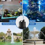 660GPH Submersible Water Pump Pond Fountain Pump Aquarium Fish Tank 8.2ft High L