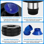 15000 GPH Pond Fountain Aerator,750W(1Hp) Floating Fountain with Stainless Steel