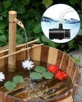 Solar Water Fountain Pump for Bird Bath & Garden