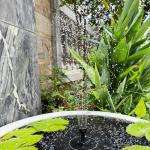 Vumyhuby Solar Bird Bath Fountain with 6 Nozzles