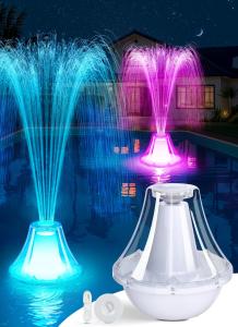 Light-Up Floating Pool Fountain - Large White