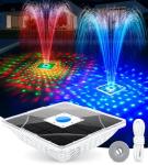 Solar Floating Fountain with Light Show for Pools
