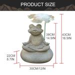 Resin Frog Pond Spitter Water Fountain Attachment