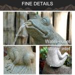 Resin Frog Pond Spitter Water Fountain Attachment