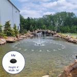 1/2 HP Aerating Pond Fountain with LED Lights