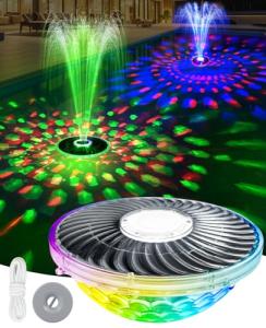 Solar Floating Pool Fountain with Light Show