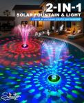 Solar Floating Pool Fountain with Light Show