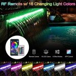 36'' APP Control RGB LED Waterfall Fountain