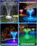 Solar Floating Pool Fountain with Light Show