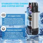 3/4 HP Pond Fountain Aerator with 100Ft Cord