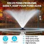 3/4 HP Pond Fountain Aerator with 100Ft Cord