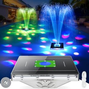 Solar Floating Pool Fountain with Light Show