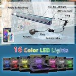 36" Multi-Color LED Pond Fountain Kit