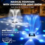 Solar Floating Pool Fountain with Light Show