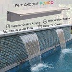 36'' APP Control RGB LED Waterfall Fountain