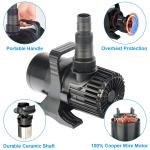 Large 4700 GPH Outdoor Pond Waterfall Fountain