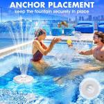 Large Solar Fountain with Light Show