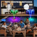 Large Solar Fountain with Light Show