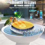 Solar Bird Bath Fountain Pump with LED Light