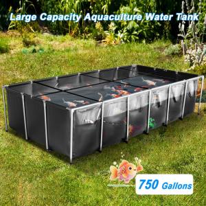 750-Gallon Above Ground Canvas Koi Pond Tank