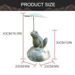 Resin Frog Water Spitter for Ponds and Gardens