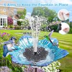 Upgraded Solar Water Fountain with LED Lights