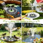 3.5W Solar Floating Fountain for Bird Bath