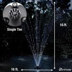 Pond Boss Floating Fountain with Lights, 50' Cord