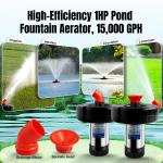 750W Floating Pond Fountain Aerator 15000 GPH
