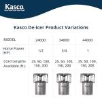 Kasco 1/2 HP Pond Deicer with 25 Ft Cord