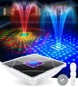 Solar Floating Pool Fountain with Light Show