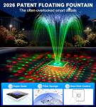 Solar Floating Pool Fountain with Light Show