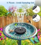 Solar Water Fountain with LED Lights and 7 Nozzles