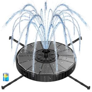Yzert Solar Fountain with Adjustable Height & Nozzles