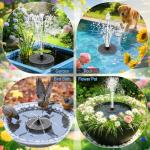 Yzert Solar Fountain with Adjustable Height & Nozzles
