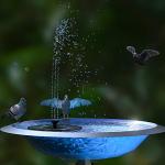 Solar Powered Garden Fountain with 6 Nozzles