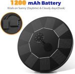 Solar Bird Bath Fountain Pump with 6 Nozzles