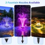LED Floating Pond Fountain with 40W Pump