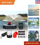 750W Pond Aerator Fountain with Timer & Cord