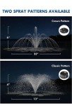 Large Floating Fountain for Ponds - 120V