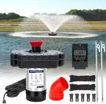750W Pond Aerator Fountain with Timer & Cord