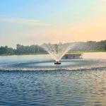 750W Pond Aerator Fountain with Timer & Cord