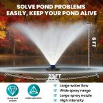 1 HP Floating Pond Fountain Aerator Pump