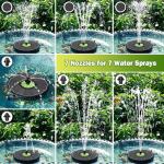 Solar Floating Fountain for Bird Bath and Pond