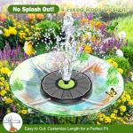 Solar Floating Fountain for Bird Bath and Pond