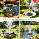 Solar Floating Fountain for Bird Bath and Pond