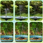 Upgraded Solar Floating Fountain with 6 Nozzles