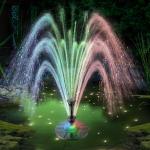 Colorful LED Floating Pond Fountain