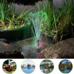 Colorful LED Floating Pond Fountain
