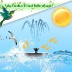 Upgraded Solar Floating Fountain with 6 Nozzles